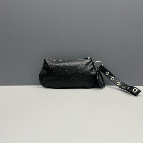 Balenciaga City Clutch Arena Lambskin Black