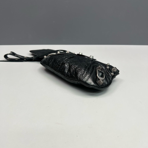 Balenciaga City Clutch Arena Lambskin Black