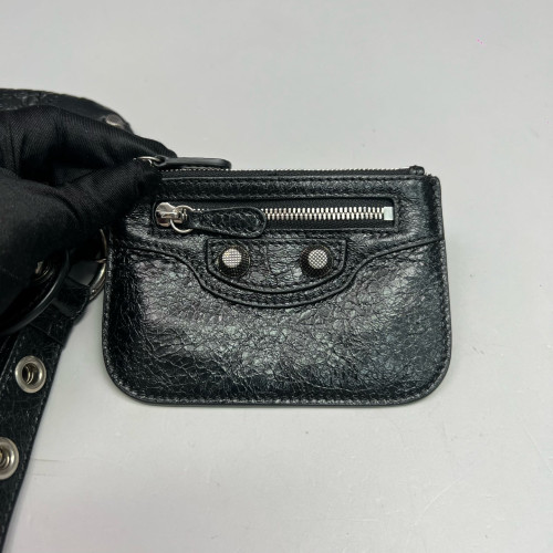 Balenciaga City Clutch Arena Lambskin Black
