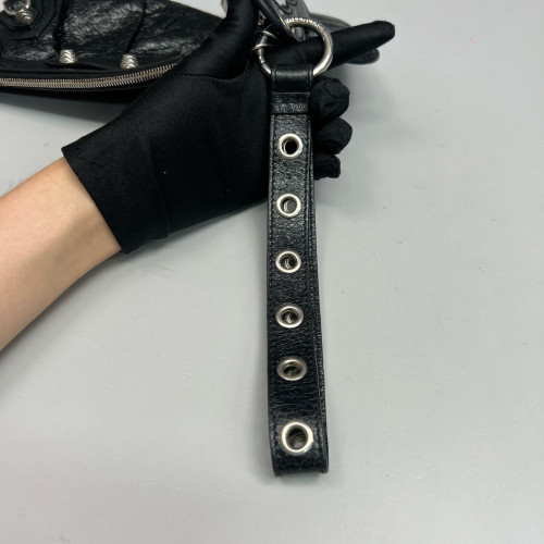 Balenciaga City Clutch Arena Lambskin Black