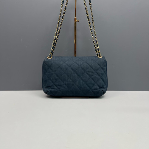 Chanel Quilted Flap Bag Denim Blue