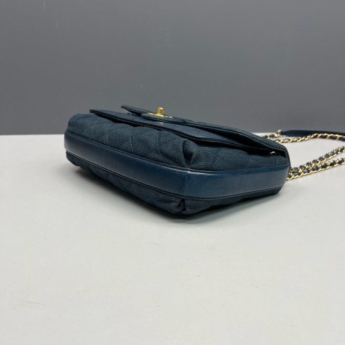 Chanel Quilted Flap Bag Denim Blue