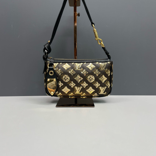 Louis Vuitton Pochette Accessories 22 Monogram Sequin Brown