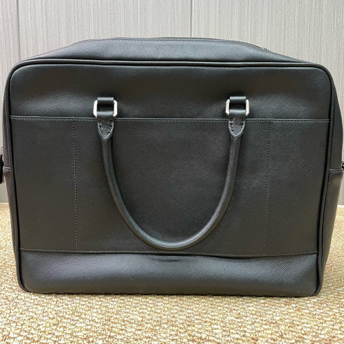Prada Briefcase Saffiano Calfskin Black