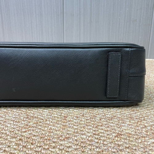 Prada Briefcase Saffiano Calfskin Black