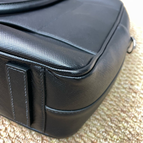 Prada Briefcase Saffiano Calfskin Black