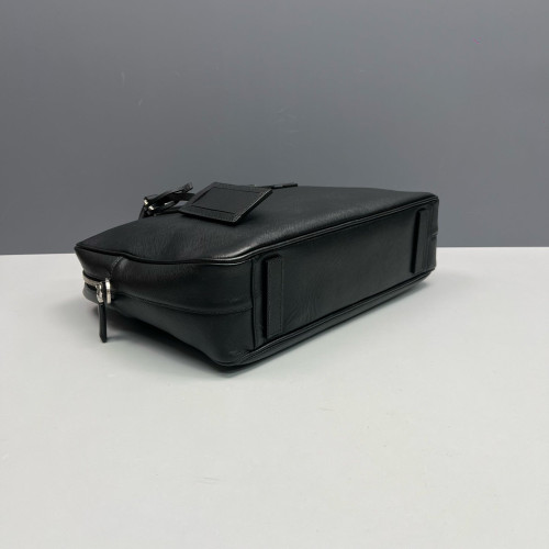 Prada Briefcase Saffiano Calfskin Black