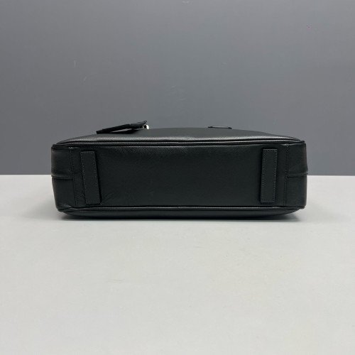 Prada Briefcase Saffiano Calfskin Black