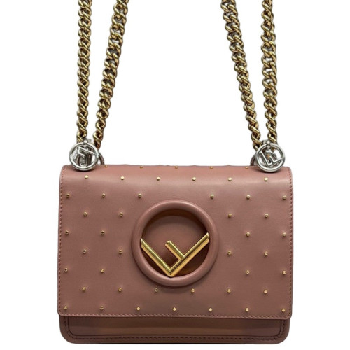 Fendi Studded Small F Is Fendi Kan I Shoulder Bag Calfskin Light Tan Fendi Studded Small F Is Fendi Kan I Shoulder Bag Calfskin Light Tan