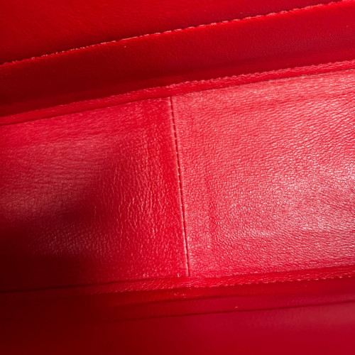 Celine Medium Frame Shoulder Bag Calfskin Red White