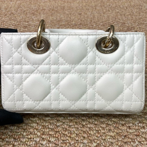 Dior Micro Lady D-Joy Lady Dior Cuir Lambskin White Dior Micro Lady D-Joy Lady Dior Cuir Lambskin White