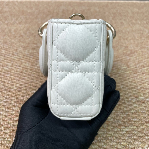 Dior Micro Lady D-Joy Lady Dior Cuir Lambskin White Dior Micro Lady D-Joy Lady Dior Cuir Lambskin White