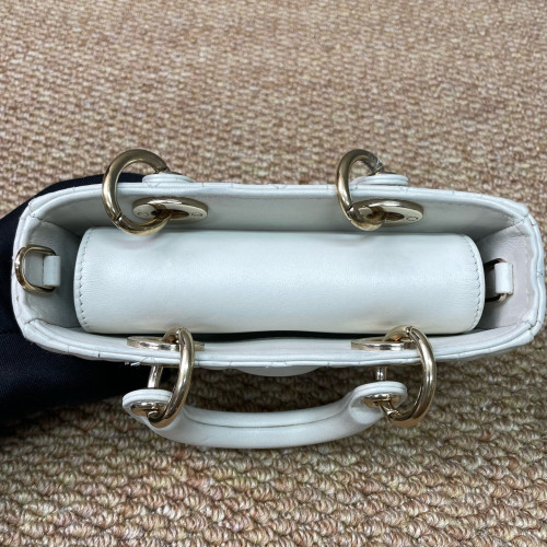 Dior Micro Lady D-Joy Lady Dior Cuir Lambskin White Dior Micro Lady D-Joy Lady Dior Cuir Lambskin White