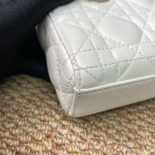 Dior Micro Lady D-Joy Lady Dior Cuir Lambskin White Dior Micro Lady D-Joy Lady Dior Cuir Lambskin White
