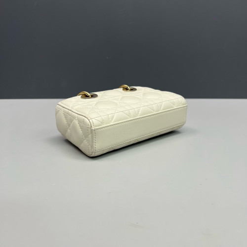 Dior Micro Lady D-Joy Lady Dior Cuir Lambskin White Dior Micro Lady D-Joy Lady Dior Cuir Lambskin White