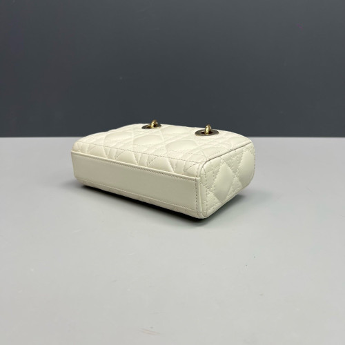 Dior Micro Lady D-Joy Lady Dior Cuir Lambskin White Dior Micro Lady D-Joy Lady Dior Cuir Lambskin White