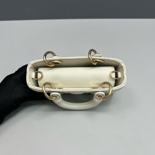 Dior Micro Lady D-Joy Lady Dior Cuir Lambskin White Dior Micro Lady D-Joy Lady Dior Cuir Lambskin White