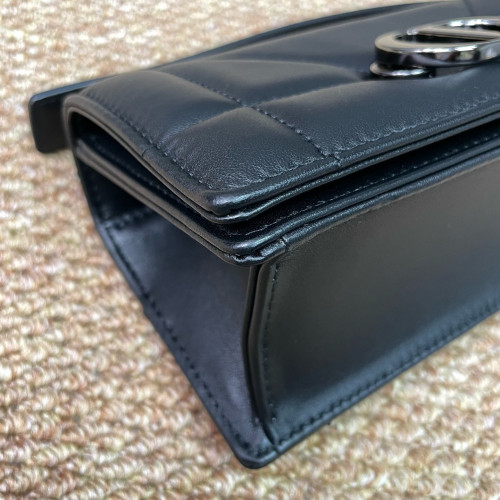 Dior Shoulder Bag Lambskin Black
