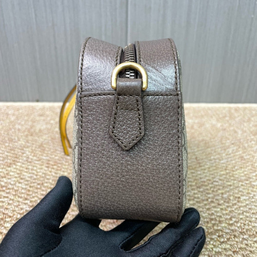 Gucci Neo Vintage Shoulder Bag GG Supreme Monogram Calfskin Beige Brown Yellow Gucci Neo Vintage Shoulder Bag GG Supreme Monogram Calfskin Beige Brown Yellow