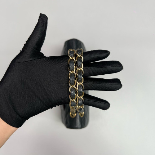 Chanel Quilted Medium Double Flap Grained Calfskin Black