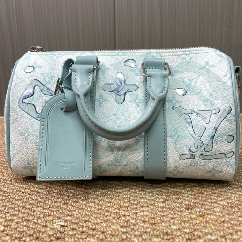 Louis Vuitton Keepall Bandouliere 25 Monogram Light Green Louis Vuitton Keepall Bandouliere 25 Monogram Light Green