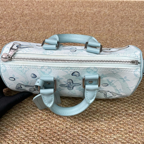 Louis Vuitton Keepall Bandouliere 25 Monogram Light Green Louis Vuitton Keepall Bandouliere 25 Monogram Light Green