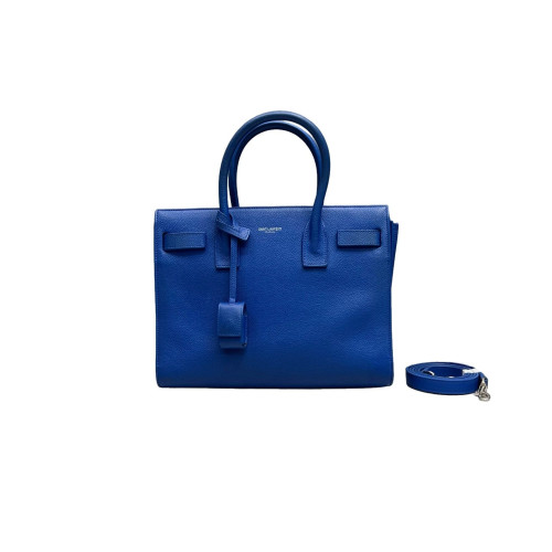 Yves Saint Laurent Baby Sac De Jour Grained Calfskin Blue Yves Saint Laurent Baby Sac De Jour Grained Calfskin Blue