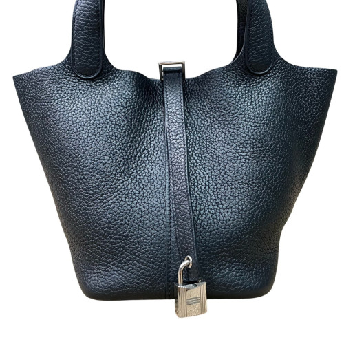Hermes Picotin 18 Taurillon Clemence 89 Noir
