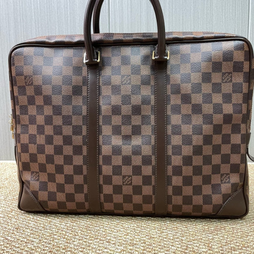 Louis Vuitton Porte Documents Jour Damier Ebene Brown