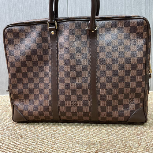 Louis Vuitton Porte Documents Jour Damier Ebene Brown