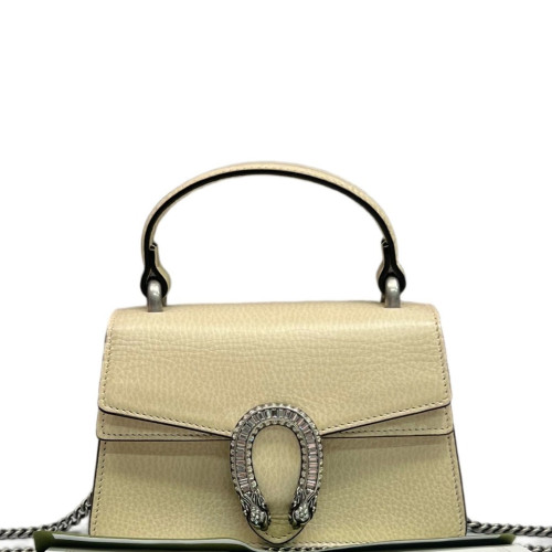 Gucci Super Mini Dionysus Calfskin Beige Mystic White