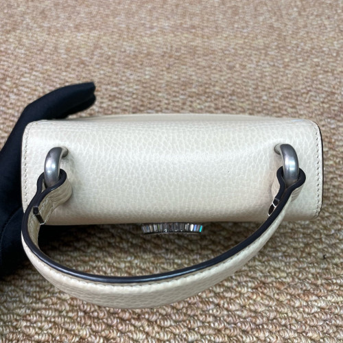 Gucci Super Mini Dionysus Calfskin Beige Mystic White