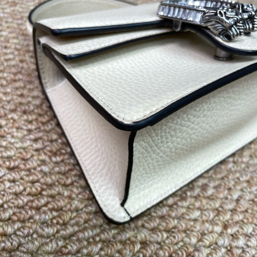 Gucci Super Mini Dionysus Calfskin Beige Mystic White
