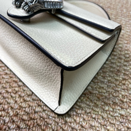 Gucci Super Mini Dionysus Calfskin Beige Mystic White