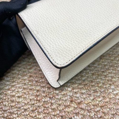 Gucci Super Mini Dionysus Calfskin Beige Mystic White