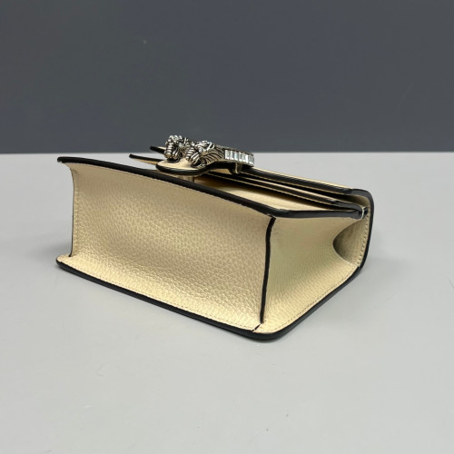 Gucci Super Mini Dionysus Calfskin Beige Mystic White
