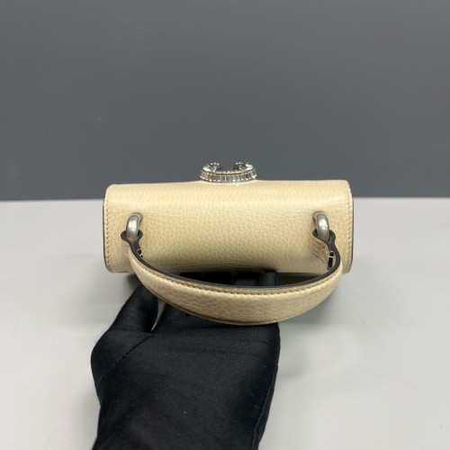 Gucci Super Mini Dionysus Calfskin Beige Mystic White