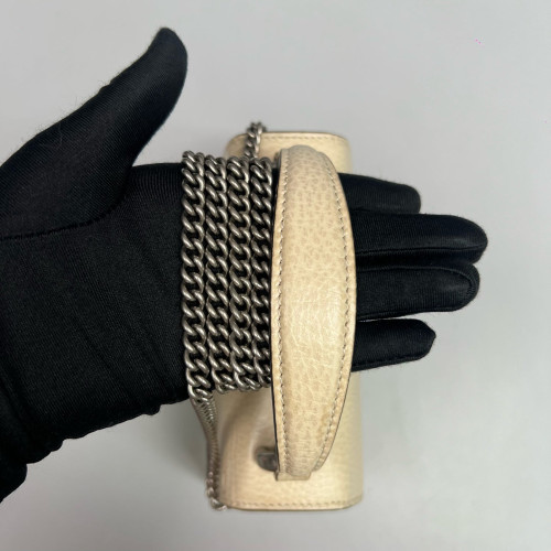 Gucci Super Mini Dionysus Calfskin Beige Mystic White