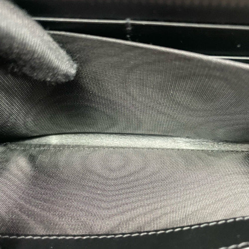 Gucci Pierce Zip Around Wallet Calfskin GG Supreme Monogram Black