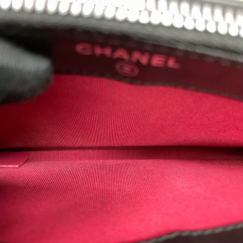 Chanel Quilted Small Gabrielle Clutch Calfskin Black