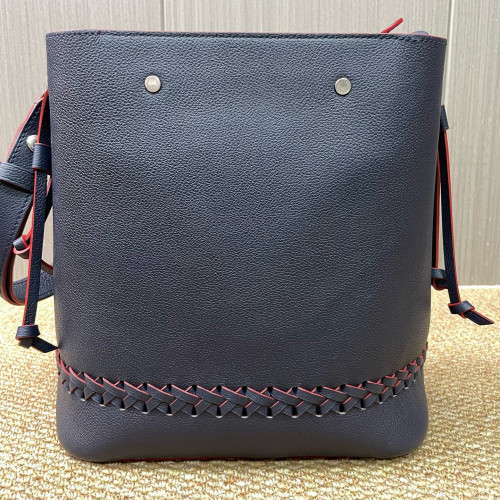 Louis Vuitton Lockme Bucket Cuir Dark Blue