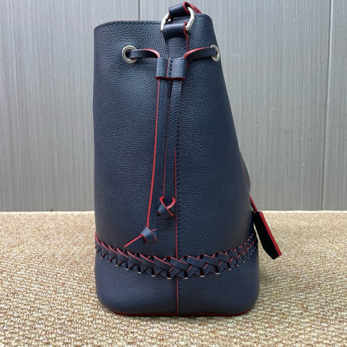 Louis Vuitton Lockme Bucket Cuir Dark Blue