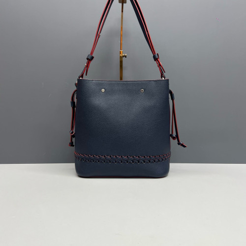Louis Vuitton Lockme Bucket Cuir Dark Blue