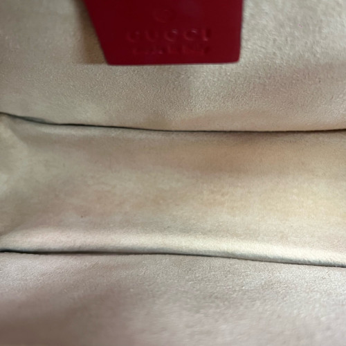 Gucci Shoulder Bag Calfskin White Red Blue