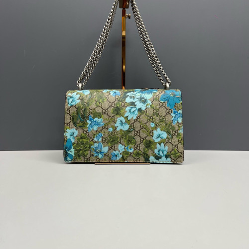 Gucci Meium Dionysus GG Monogram Suede Beige Blue Green
