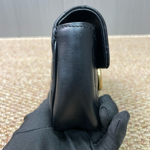 Gucci Super Mini GG Marmont Calfskin Black