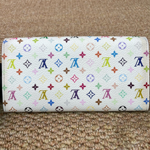 Louis Vuitton Sarah Wallet Monogram Multicolor White