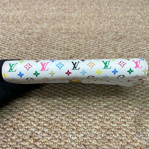 Louis Vuitton Sarah Wallet Monogram Multicolor White