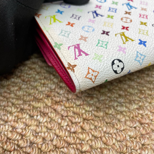 Louis Vuitton Sarah Wallet Monogram Multicolor White