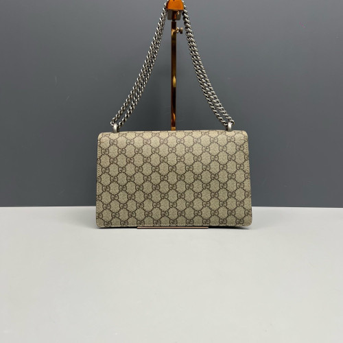 Gucci Meium Dionysus GG Monogram Suede Camel Beige